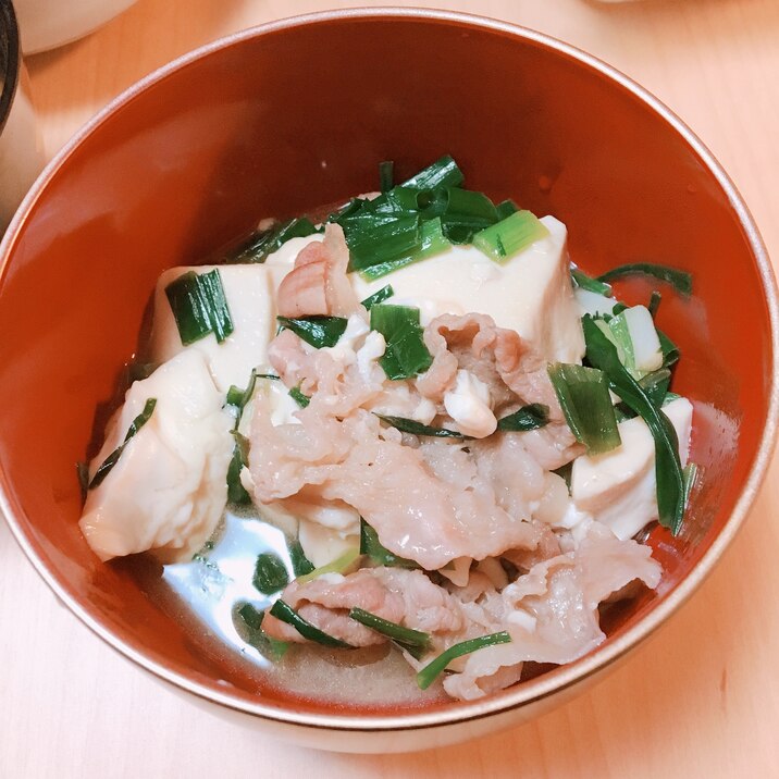 豚肉と豆腐の煮物